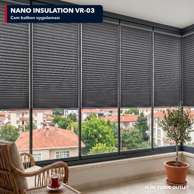 RGN Nano Insulation VR-03 cam balkona uygulanmış hali