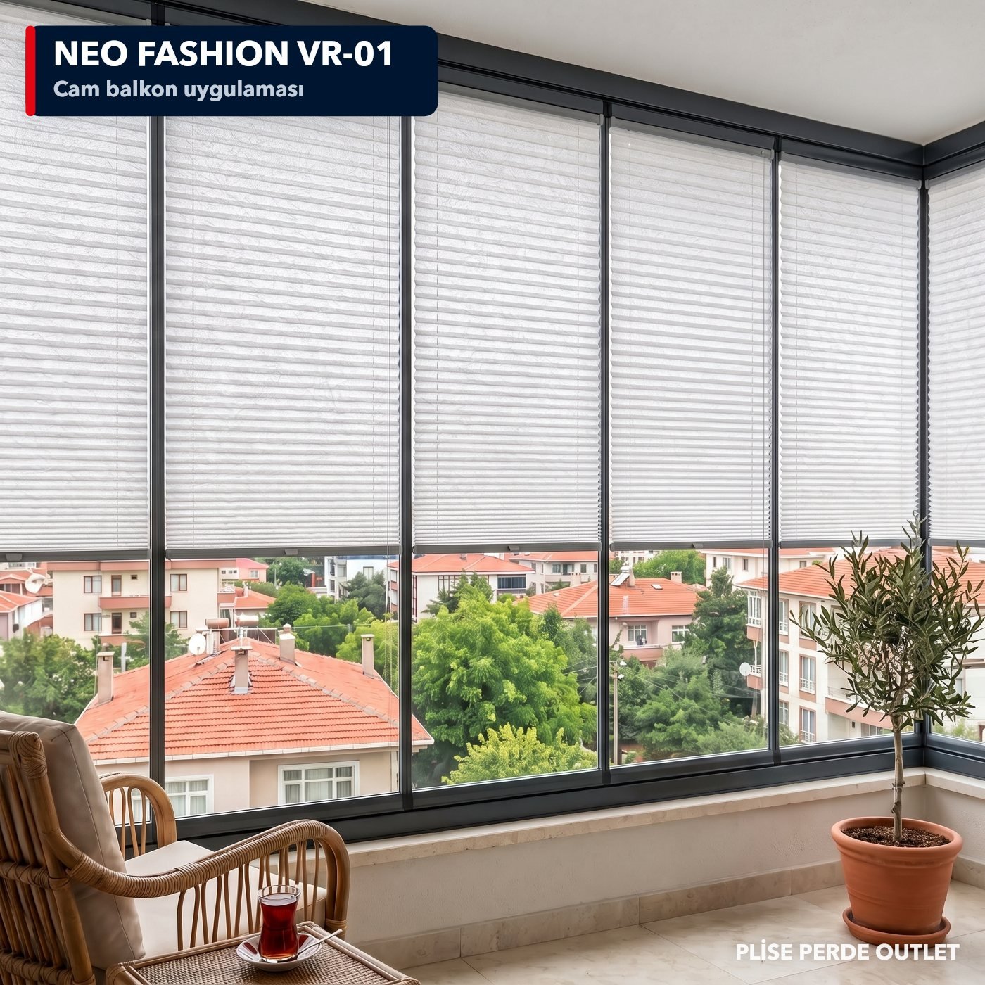 RGN Neo Fashion VR-01 cam balkona uygulanmış hali