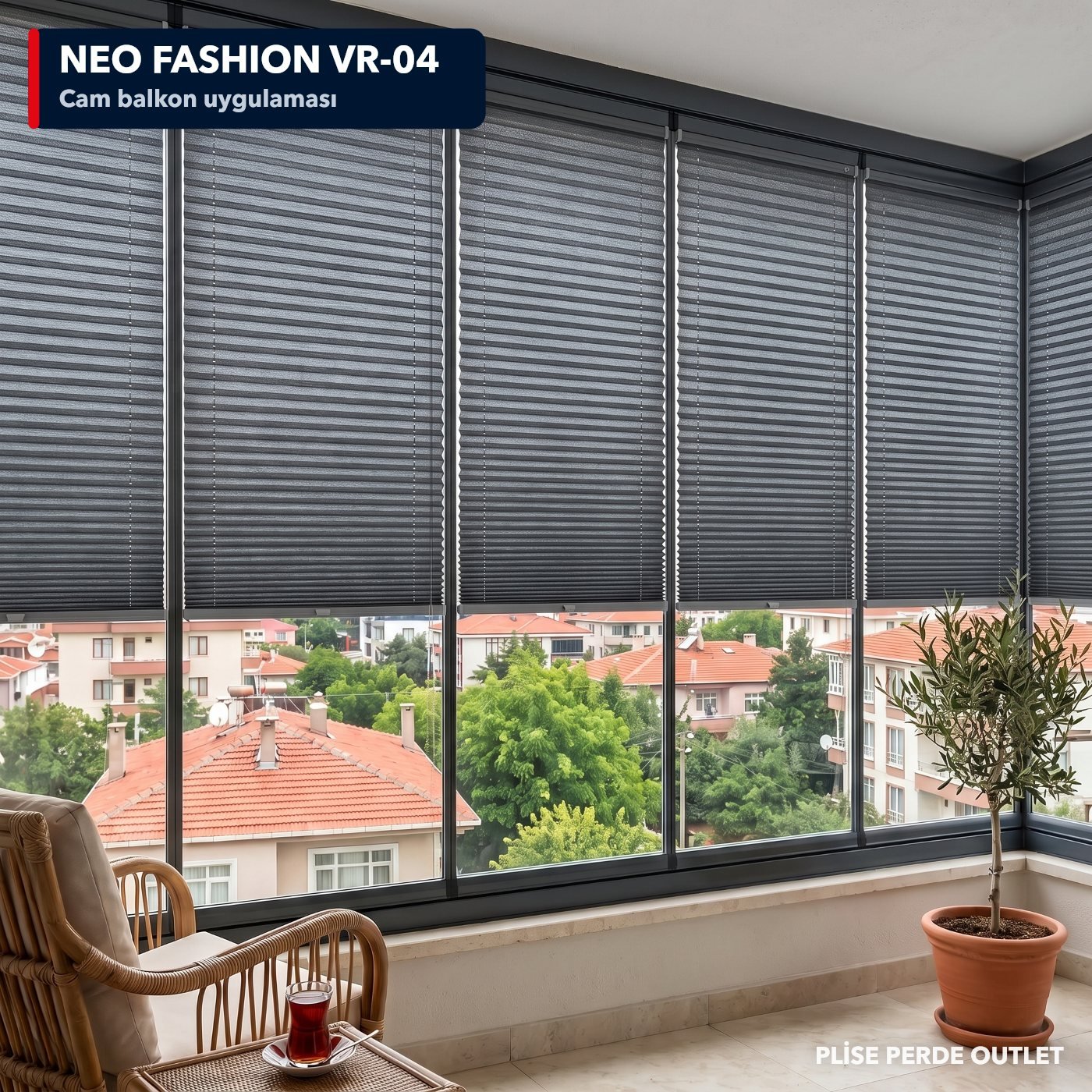 RGN Neo Fashion VR-04 cam balkona uygulanmış hali