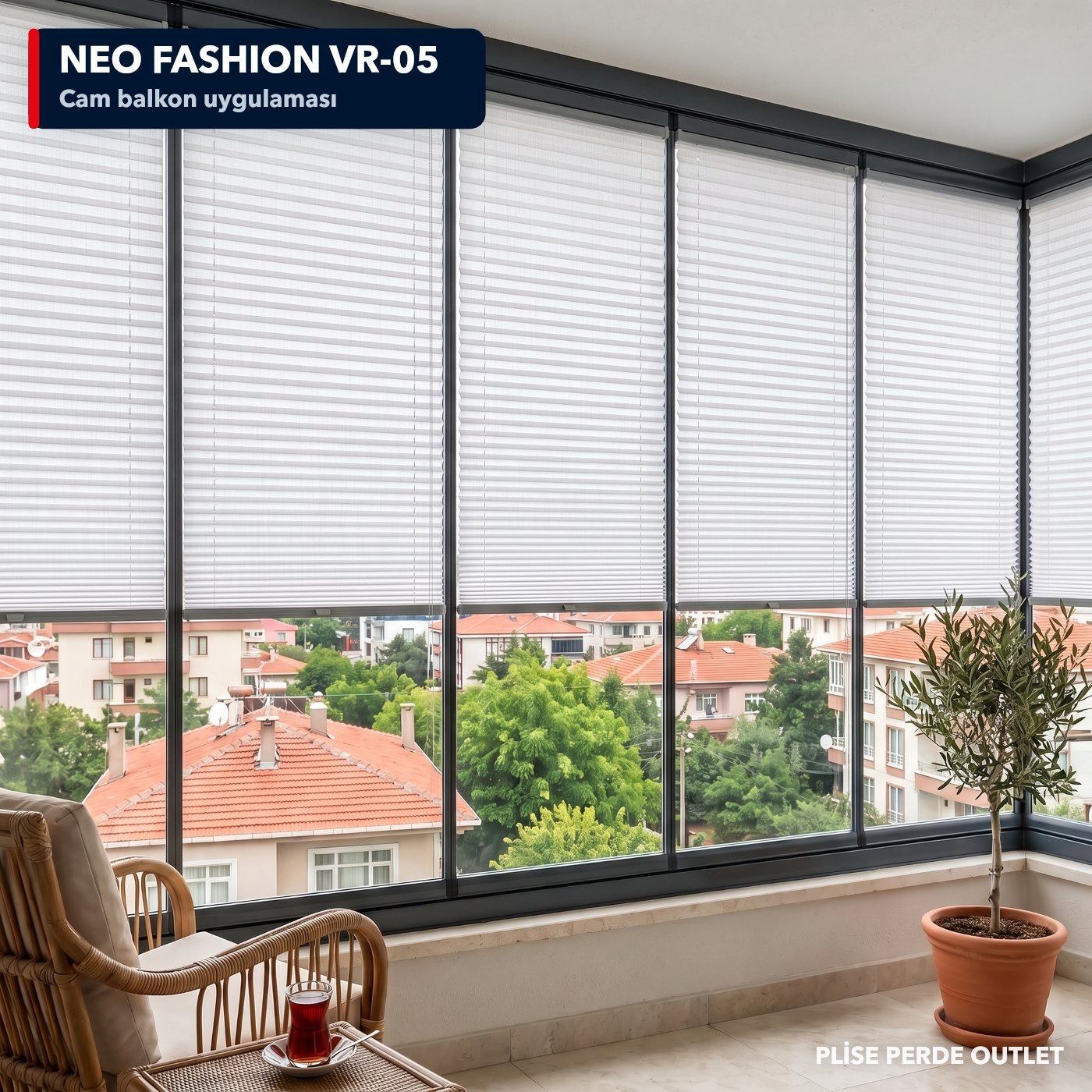 RGN Neo Fashion VR-05 cam balkona uygulanmış hali