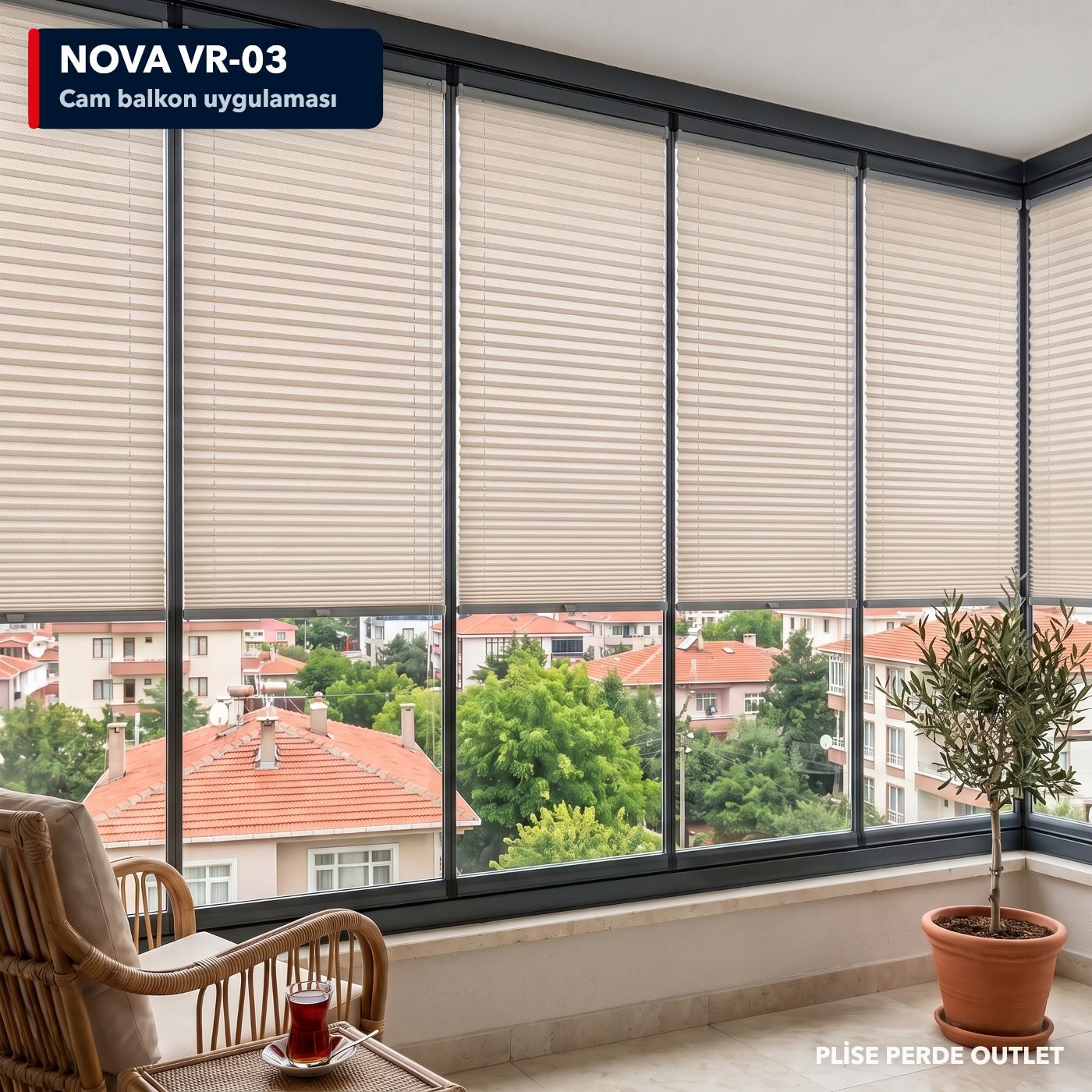 RGN Nova VR-03 cam balkona uygulanmış hali
